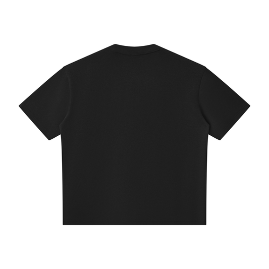 Unisex Oversized Piping Henley T-Shirt