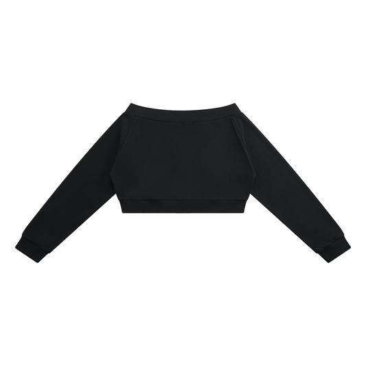 Women's Off-Shoulder Full Zip Hoodie