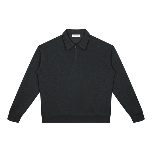 Unisex Boxy Quarter-Zip Sweatshirt