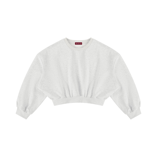 Women's Boxy Cropped Crewneck Sweatshirt