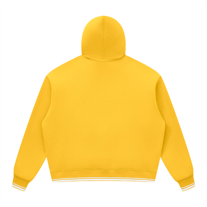 Unisex Oversized Color Block Fleece Hoodie