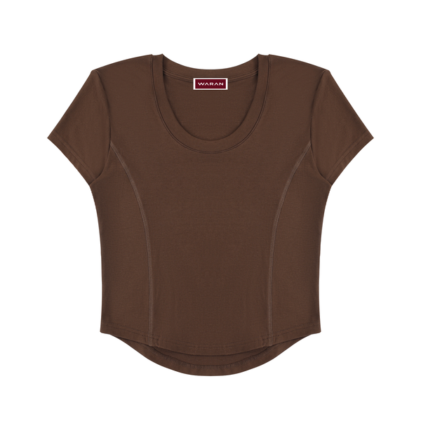 Waran Women’s Paneled Crop T-Shirt