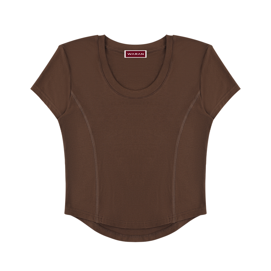 Waran Women’s Paneled Crop T-Shirt