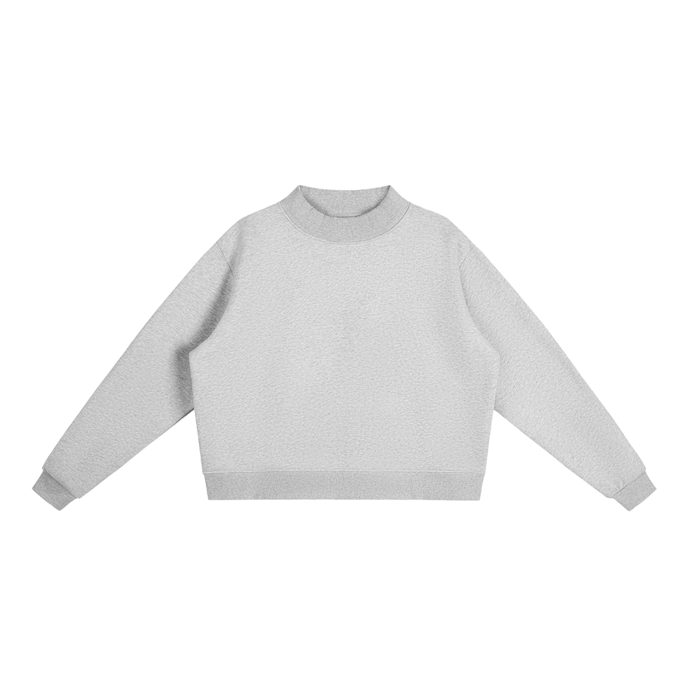 Fleece Mock-Neck Crew Sweatshirt US