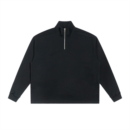 Waran Half-Zip Rolled Edge Fleece Sweatshirt