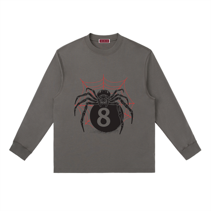 Crewneck Long-Sleeve T-Shirt | Spider eight