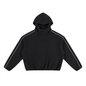 Unisex Boxy Piping Fleece Hoodie
