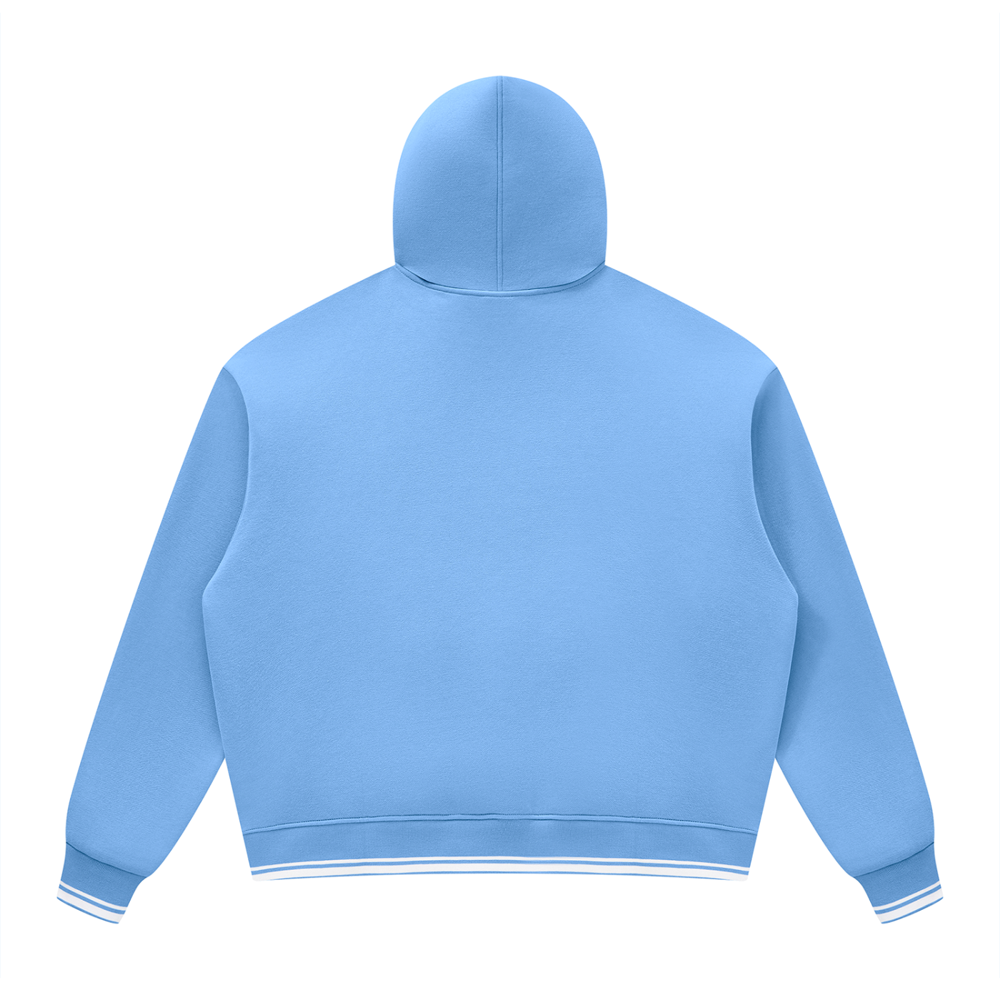 Unisex Oversized Color Block Fleece Hoodie