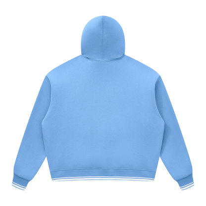 Unisex Oversized Color Block Fleece Hoodie