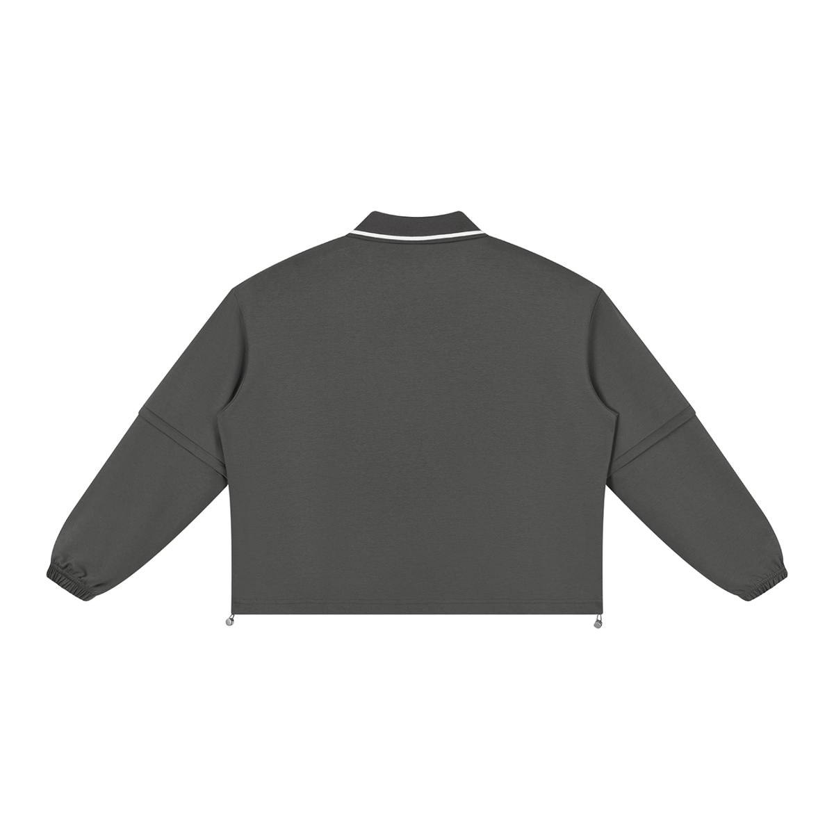 Boxy Collared Detachable Sweatshirt
