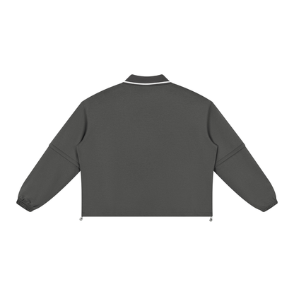 Boxy Collared Detachable Sweatshirt