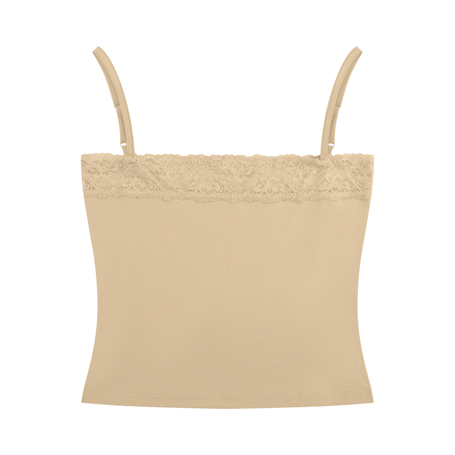 Waran Women’s Lace Trim Cami Tank Top