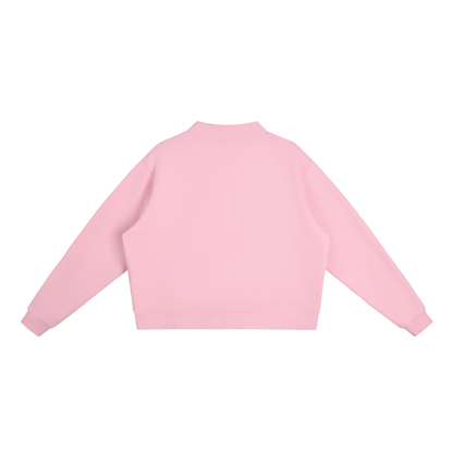 Fleece Mock-Neck Crew Sweatshirt US