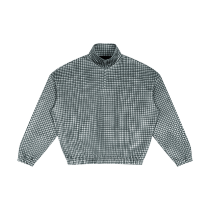 Unisex Plaid Quarter-Zip Sweatshirt