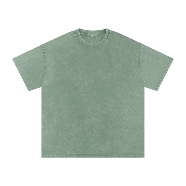 T-shirt oversize en coton délavé à la neige