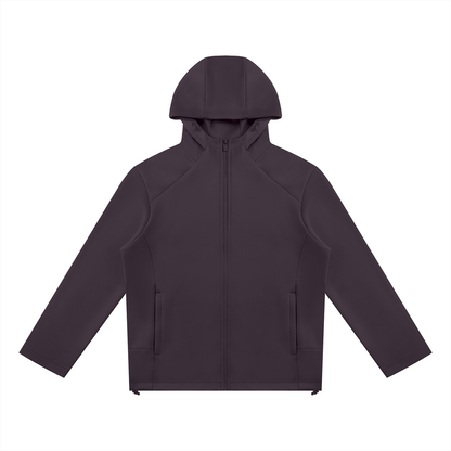 Unisex Paneled Full Zip Hoodie