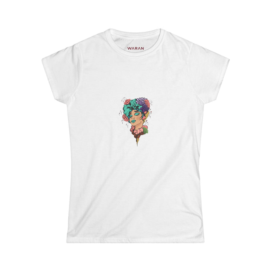 Waran Floral Brainwave Women’s Graphic Tee 230GSM