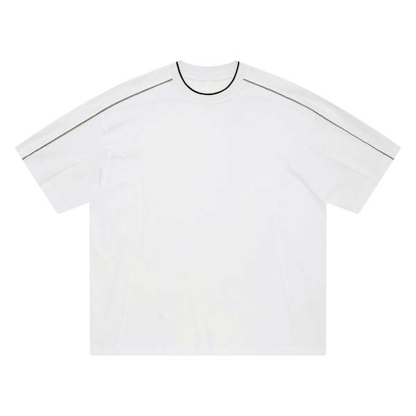 Waran Unisex Oversized Contrast Tape T-Shirt