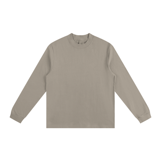 Non-Shrink Mock Neck Sweatshirt