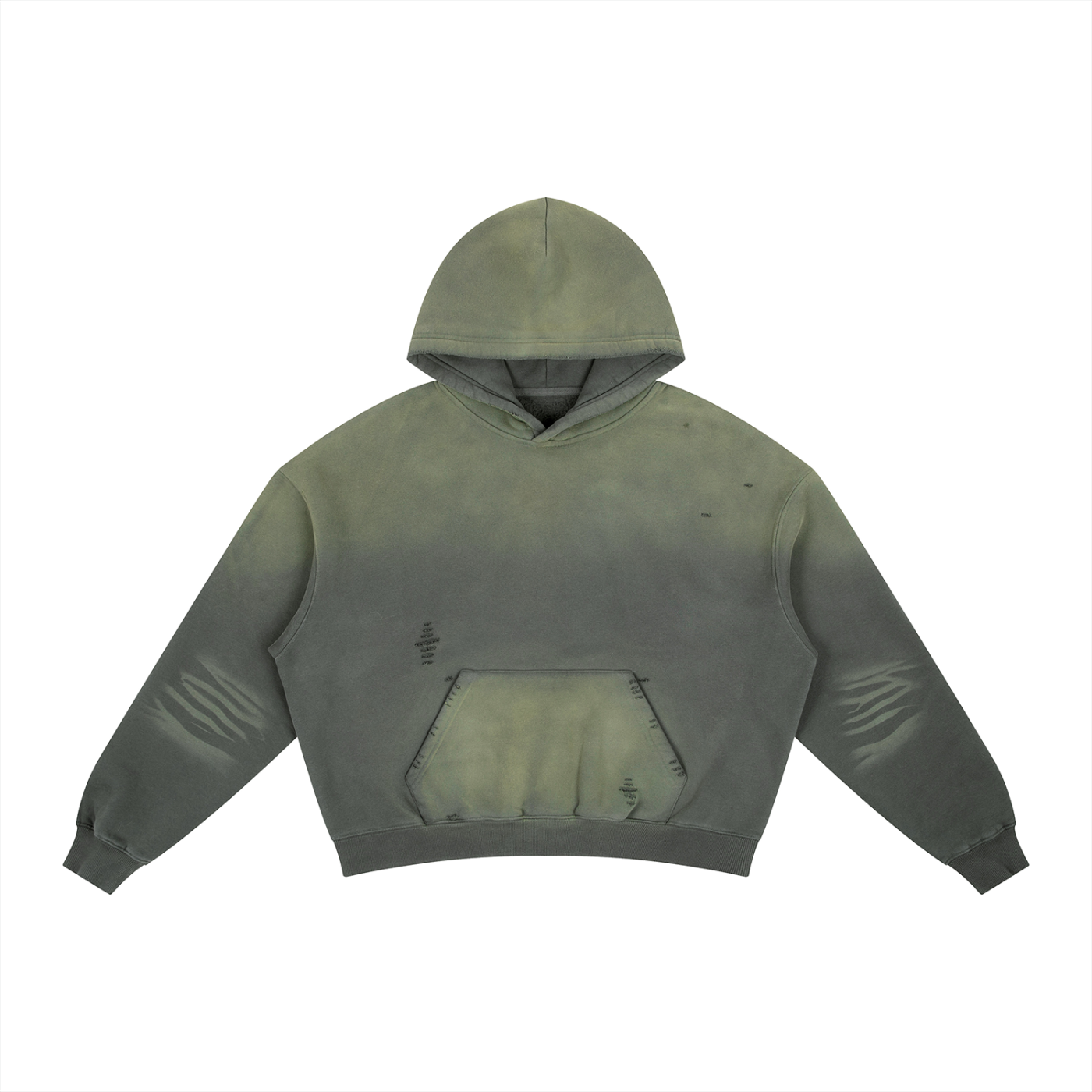 Waran Frayed Sunfade Boxy Fleece Hoodie