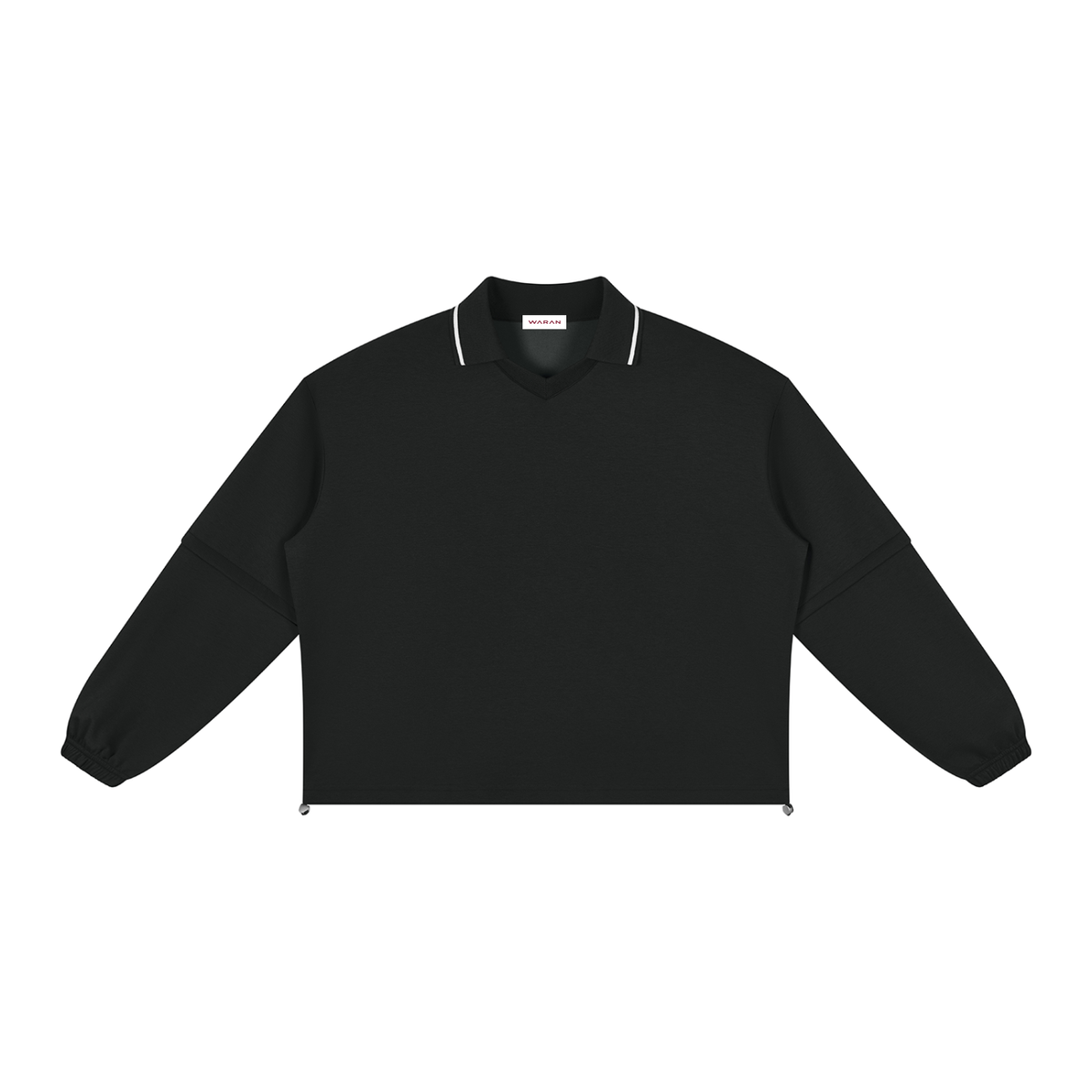 Boxy Collared Detachable Sweatshirt