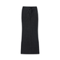 Dyed Washed Drawstring Maxi Skirt