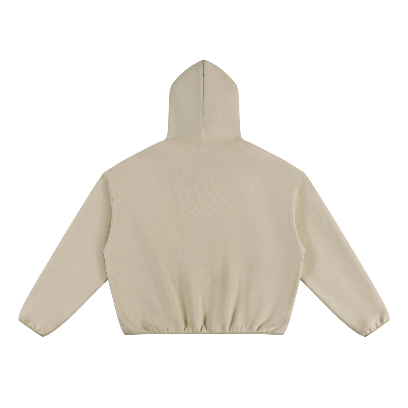 Unisex Boxy Piping Fleece Hoodie