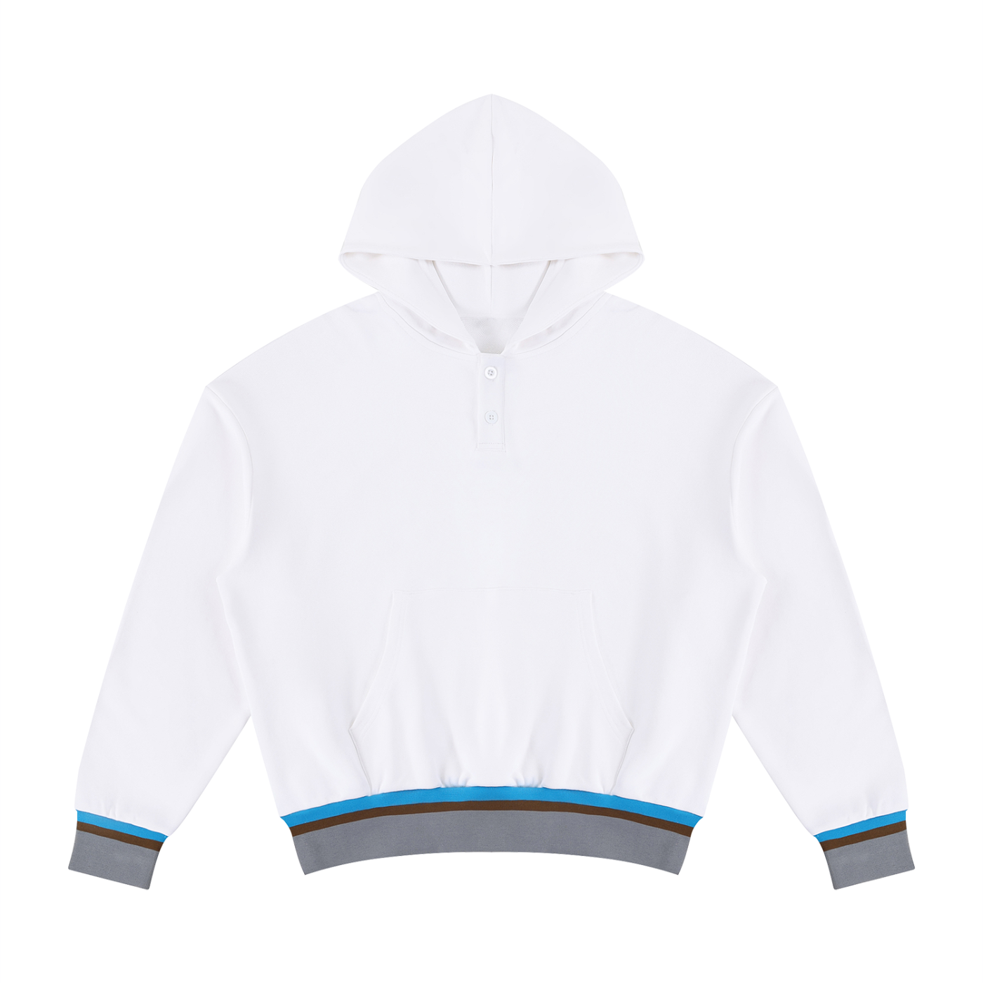 Unisex Oversized Color Block Boxy Hoodie