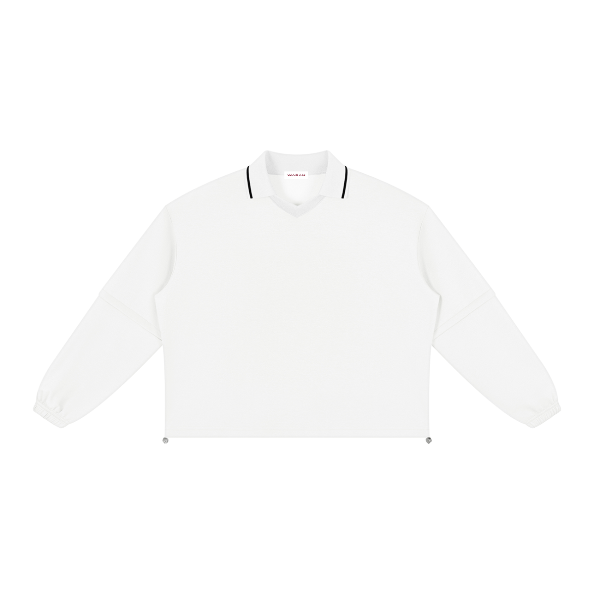 Boxy Collared Detachable Sweatshirt