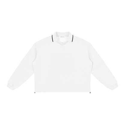 Boxy Collared Detachable Sweatshirt