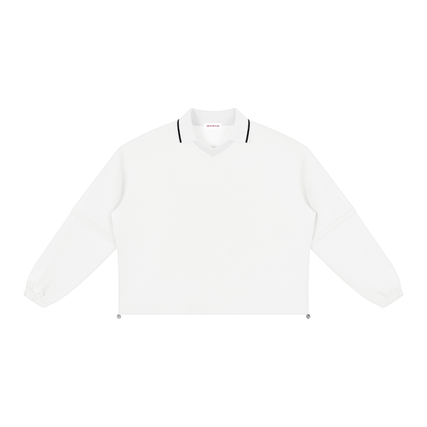 Waran Unisex Boxy Collared Detachable Sweatshirt