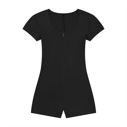 Women's Dual-Function Cape Tie-Waist Romper