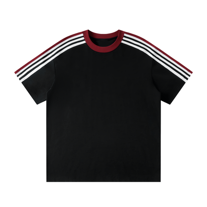 Unisex Colorblock Striped T-Shirt