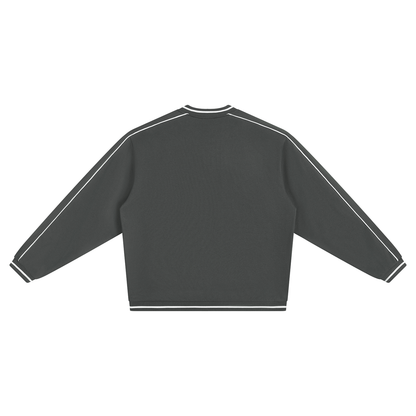 Unisex Color Block V-Neck Sweatshirt