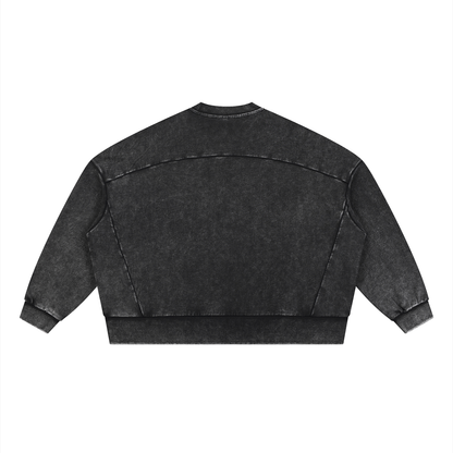 Waran Unisex Mineral Wash Boxy Sweatshirt