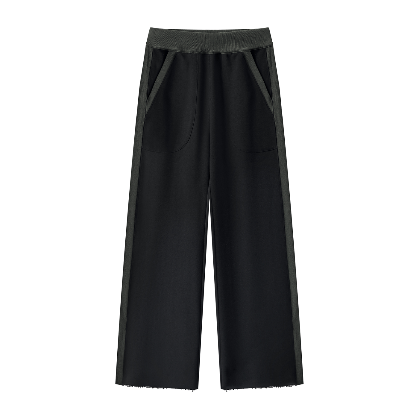 Women's Color Block Raw Hem Sweatpants