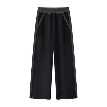 Women's Color Block Raw Hem Sweatpants