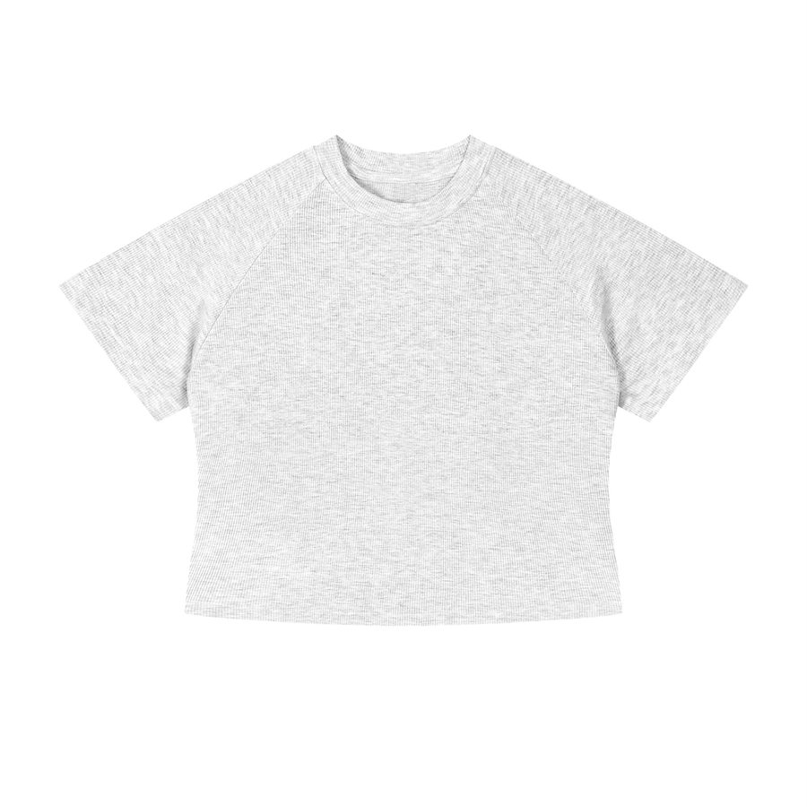 Waran Women’s Mineral Wash Crop T-Shirt 260GSM