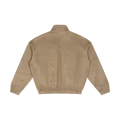 Unisex Plaid Quarter-Zip Sweatshirt