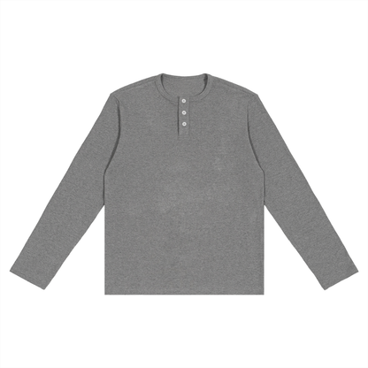 Long Sleeve Henley neck T-Shirt