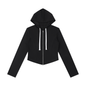 Women's Slim Cropped Full Zip Hoodie