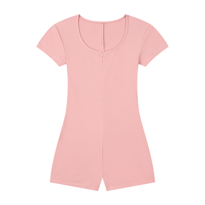 Women's Dual-Function Cape Tie-Waist Romper