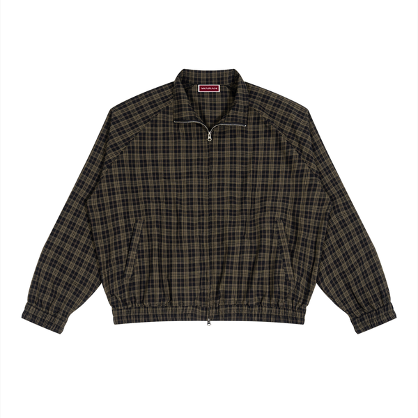 Veste de survêtement unisexe à carreaux entièrement zippée 130 g/m²