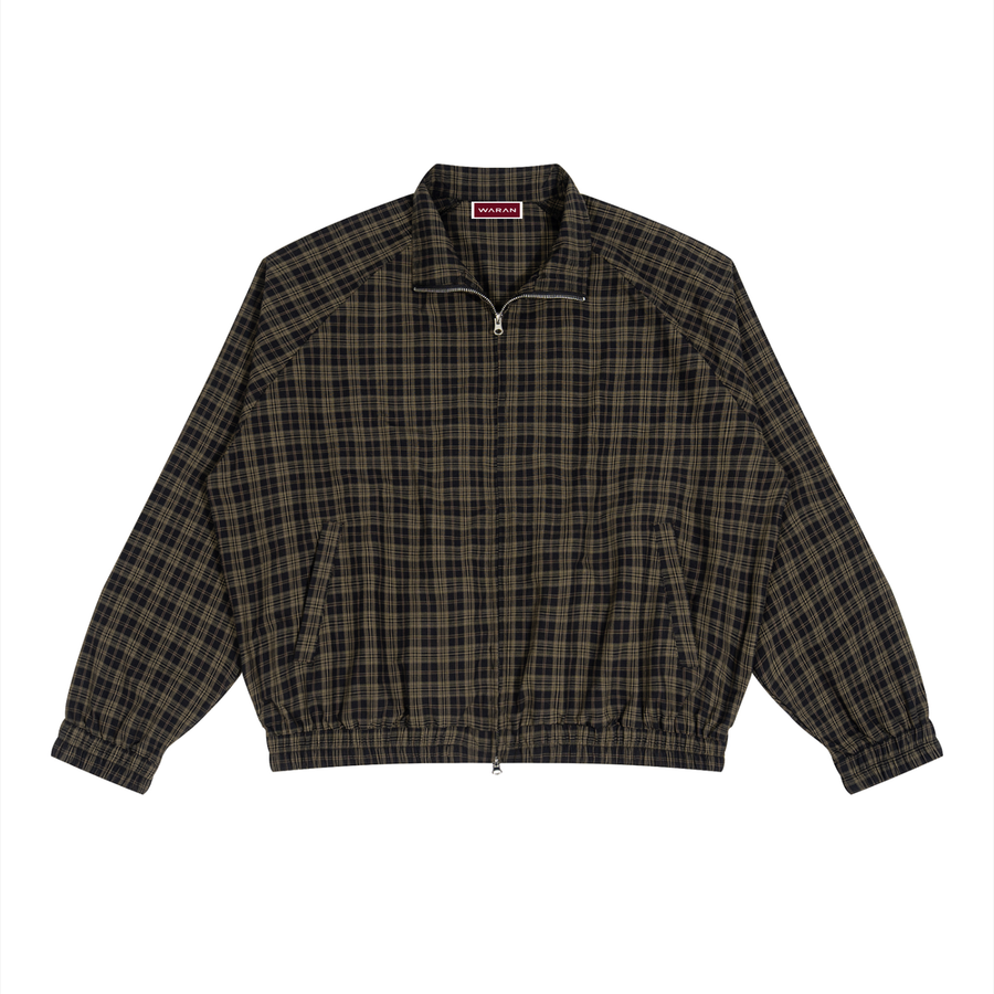 Waran Unisex Plaid Full-Zip Track Jacket 130GSM