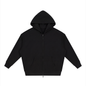Unisex Loose Solid Full Zip Hoodie
