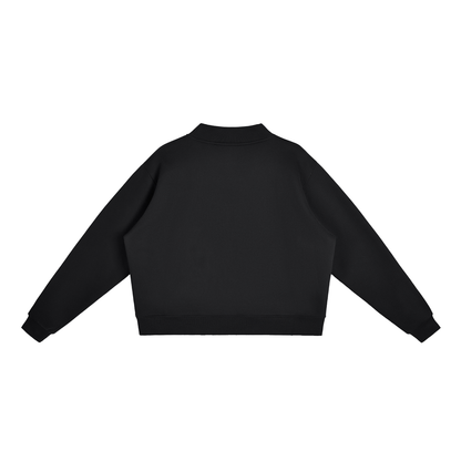 Fleece Mock-Neck Crew Sweatshirt US