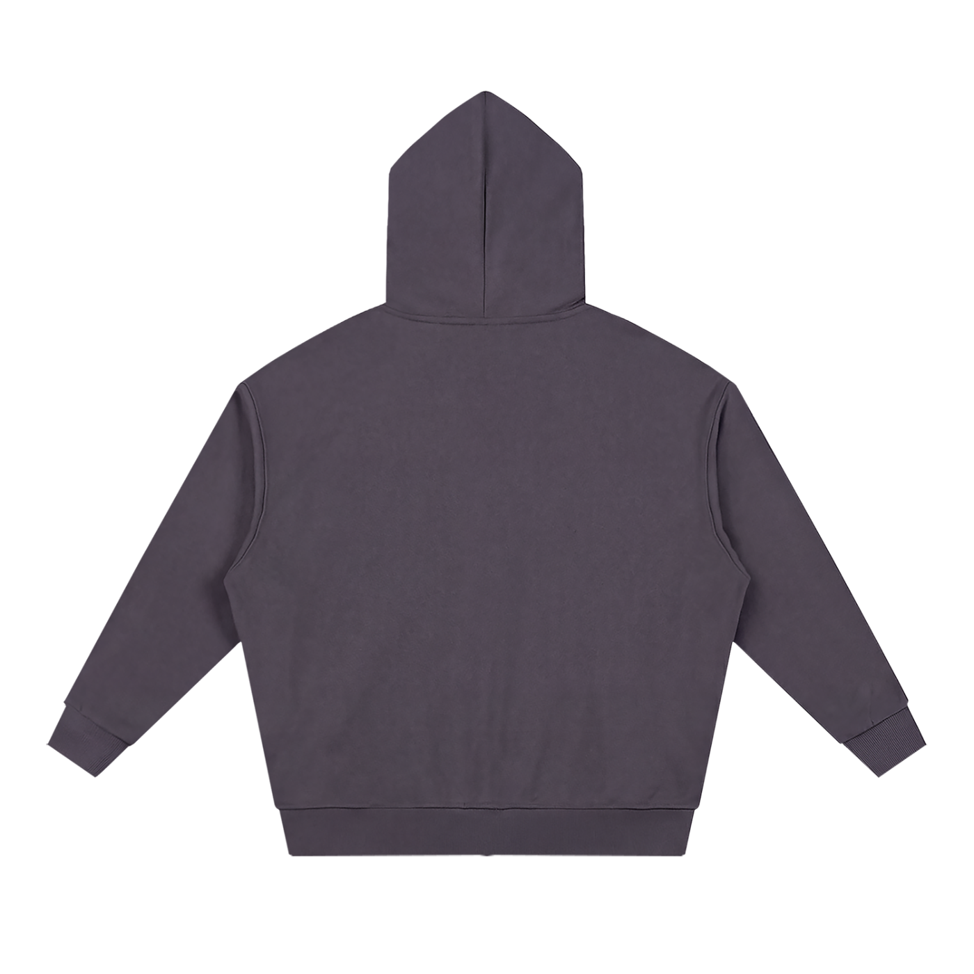 Waran Unisex Loose Solid Full Zip Hoodie