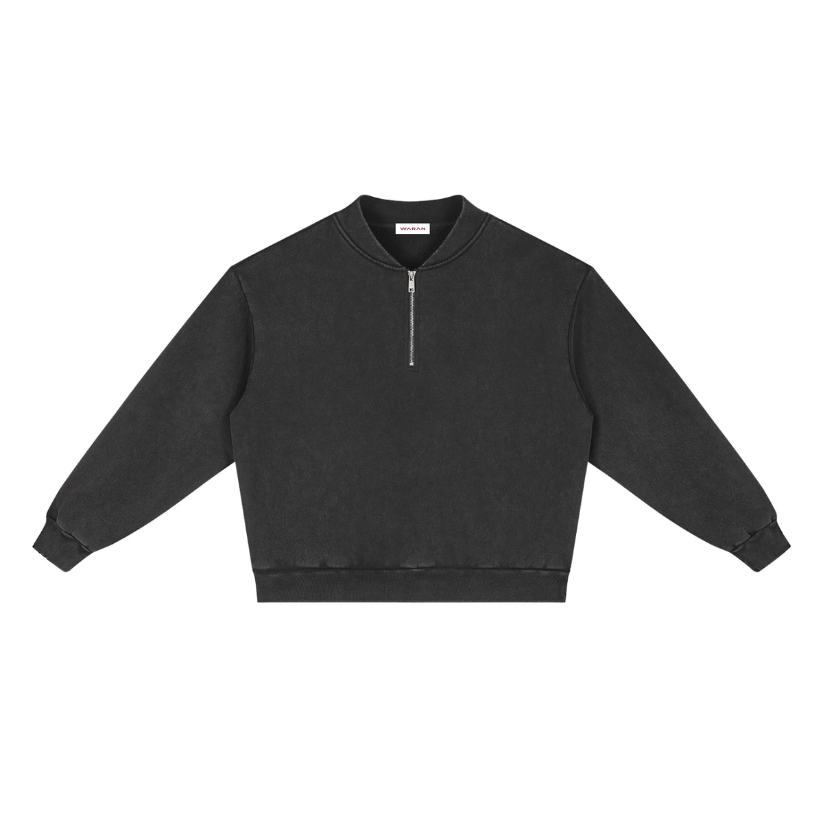 Vintage Wash Fleece Quarter Zip Sweatshirt