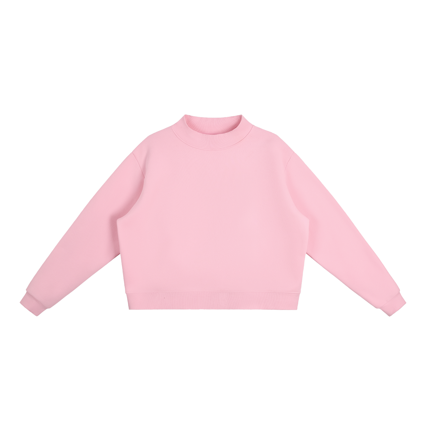 Fleece Mock-Neck Crew Sweatshirt US