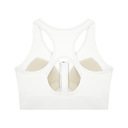 Women’s Cropped Zip Yoga Sports Bra